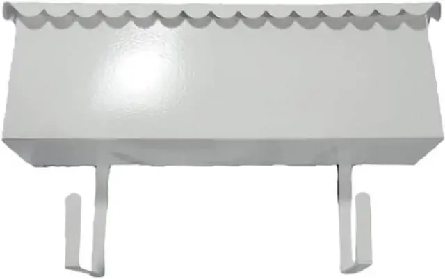 Main image of Tuff Stuff, 2032, White Enamel Metal Large Capacity Horizontal Mailbox, No Lock