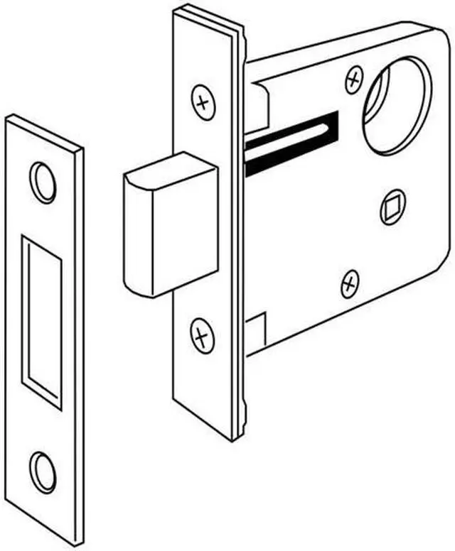 Alt view image 2 of 2 - Marks, 3/26D, Series 3 Mortise Armored Deadlock Body Brass 2-3/4" BackSet Satin Chrome US26D