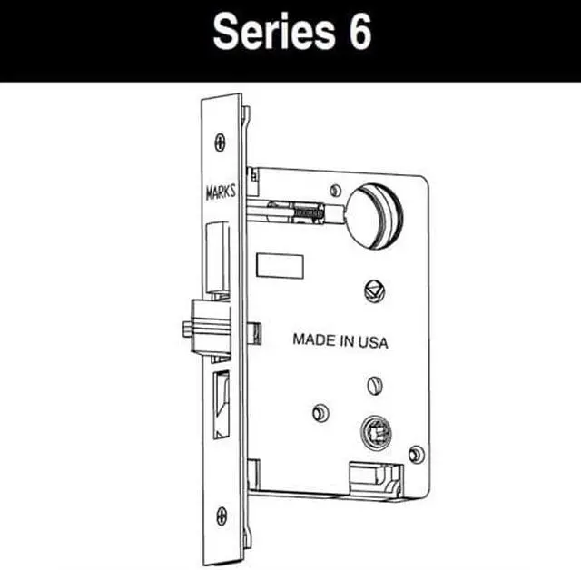 Alt view image 6 of 7 - Marks 6A/3, 6 Series Grade 2 for Handlesets Design, Polished Brass, Right Hand, Entrance Lock Set, Sectional Mortise Entry Lockset Body Only