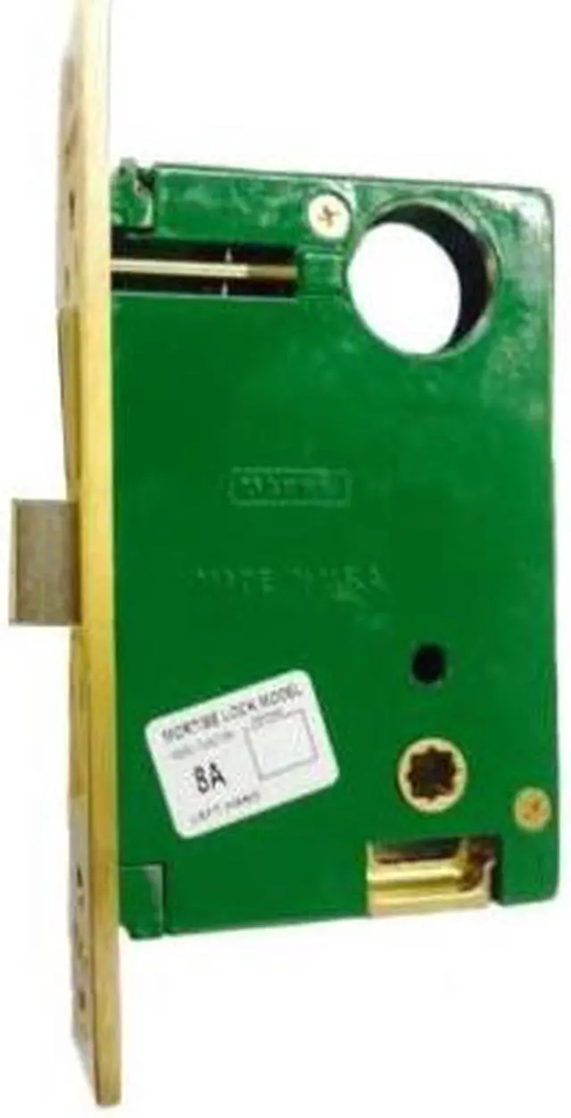 Main image of Marks 8DW/3, 8 Series Grade 2 for Handlesets Design, Polished Brass, Right Hand, Vestibule Function Lock Set, Sectional Mortise Always Locked Storeroom Latch Only Lockset Body Only