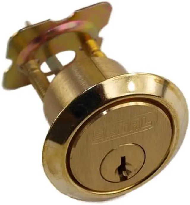 Alt view image 2 of 3 - Segal 688 Solid Bronze Jimmy Proof Deadlock Double Cylinder Lock Set, Commercial Grade Locksmith Quality, Angle Strike, Bronze (US10)