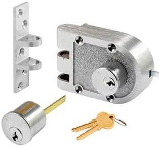 Main image of Segal 687DCP Chrome Jimmy Proof Deadlock Double Cylinder Lock Set, Commercial Grade Locksmith Quality