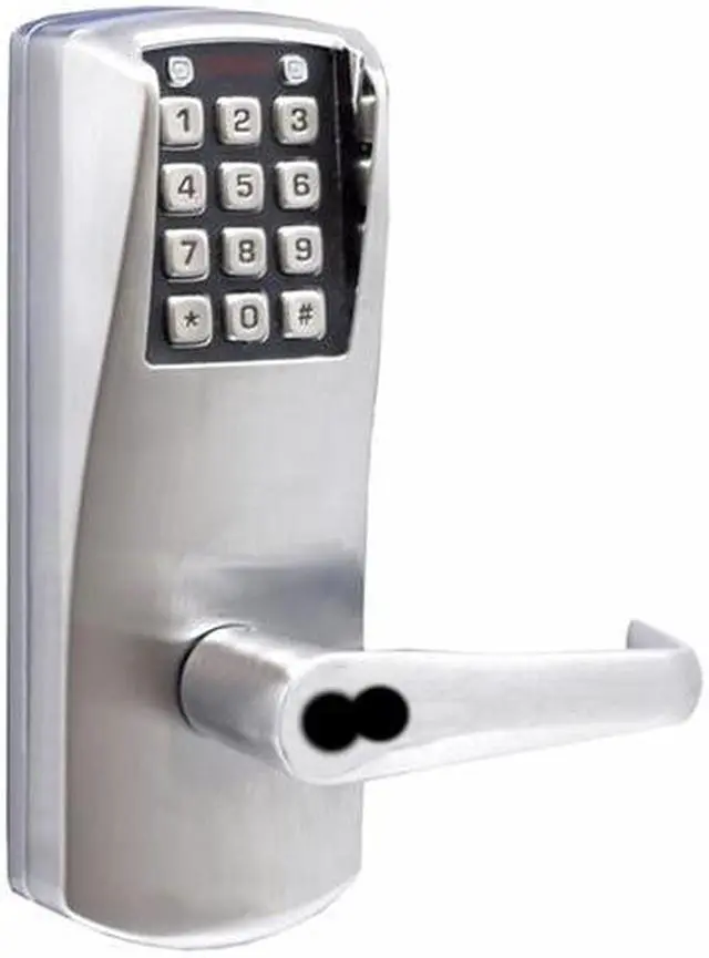 Alt view image 2 of 2 - Simplex P2031BLL-626 Satin Chrome US26D Grade 1 Power Plex Self-Powered Green Electronic Cylindrical Lock With 1/2" Throw And 2-3/4" Backset For Best SFIC Key Override (Core Sold Separately)