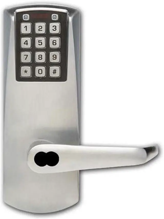 Main image of Simplex P2031BLL-626 Satin Chrome US26D Grade 1 Power Plex Self-Powered Green Electronic Cylindrical Lock With 1/2" Throw And 2-3/4" Backset For Best SFIC Key Override (Core Sold Separately)