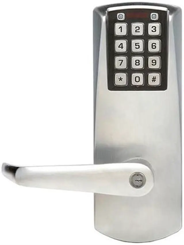 Main image of Simplex E2031XSLL-626 Satin Chrome US26D Grade 1 E-Plex Cylindrical Lock With 1/2" Throw And 2-3/4" Backset And Key Override For Key In Lever Kaba Cylinder Schlage "C" Keyway