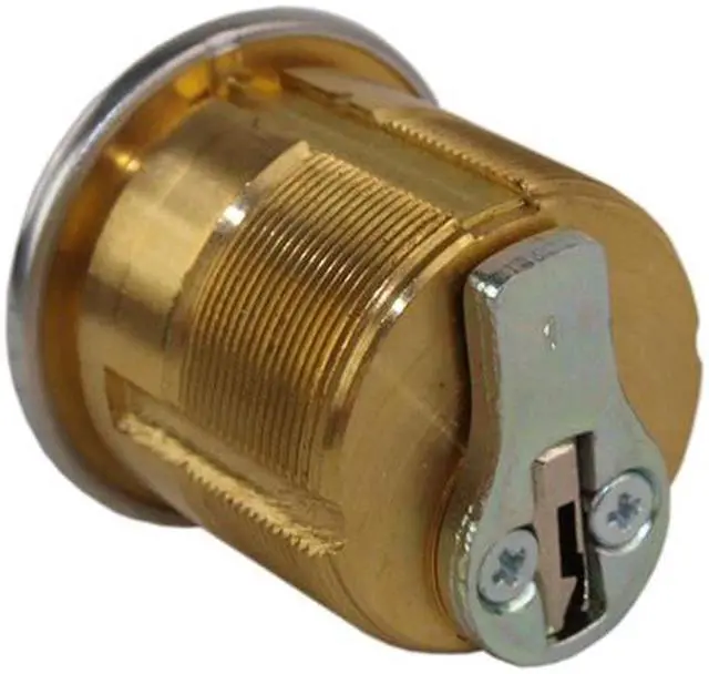 Alt view image 2 of 2 - Ilco 7205SC1-26D Satin Chrome US26D Solid Brass Replacement 1-1/4" Mortise Cylinder Lock With Schlage SC1 Keyway