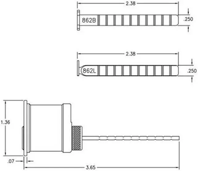 Alt view image 2 of 2 - Ilco 7015SC-26D Satin Chrome US26D Solid Brass Replacement Rim Cylinder Lock For Doors 1-3/8" - 2-1/4" Thick With Schlage SC1 Keyway