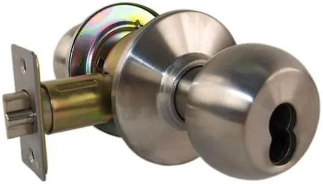 Main image of Super Lock IC13041S Stainless Steel US32D Grade 2 Interchangeable Core Entry Knobs (Core Sold Seperately)
