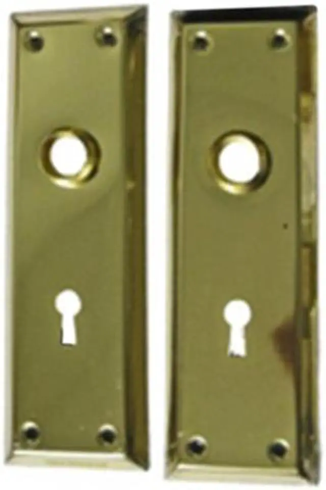 Main image of Ilco 213-04-51 Brass Bit Key Trim Plates 7" x 2-1/4" For Mortise Locksets