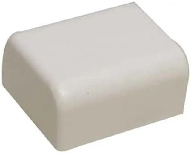 Main image of Premiere Raceway Wire Hider FEC-73414 1-1/2" White End Cap For Molding Self Adhesive