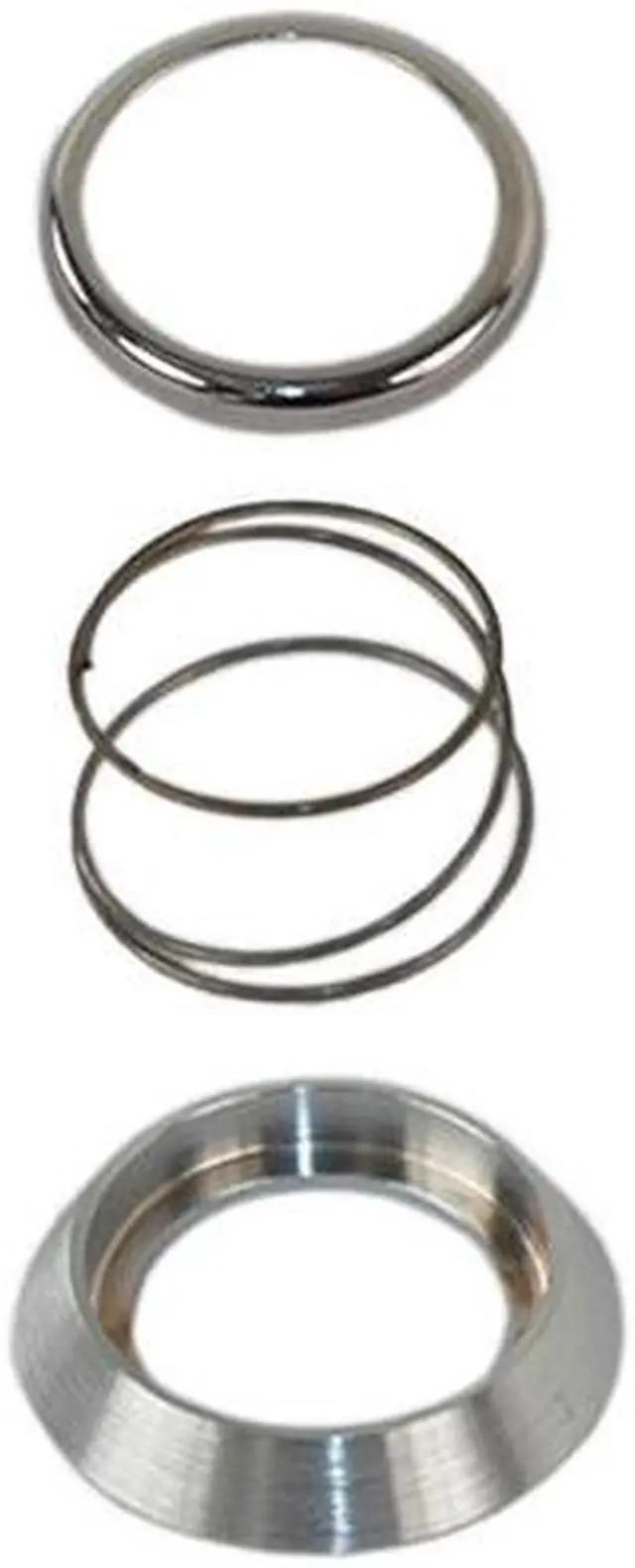 Alt view image 2 of 2 - Em-D-Kay WSC2 Satin Chrome Cylinder Collar With Spring And Washer For Most Cylinders