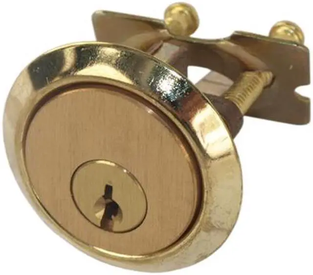 Alt view image 2 of 2 - Wilson 6261 Solid Bronze Jimmy Proof Deadlock Deadbolt Single Cylinder Lock With Shutter Guard And Flat Strike