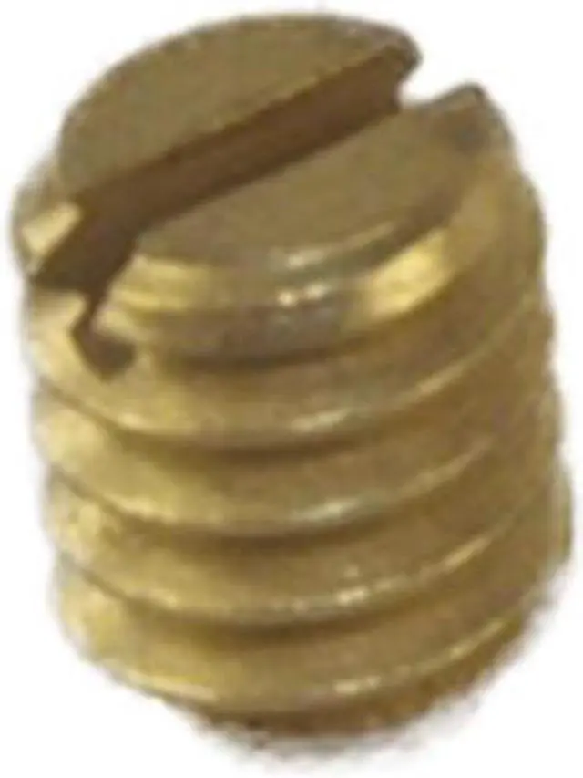 Main image of Progressive 1420 Polished Brass Standard Knob Set Screw 1/4" - 20 TPI For The Progressive Model #'s 2400 & 2600 (1 Screw Per Pack)