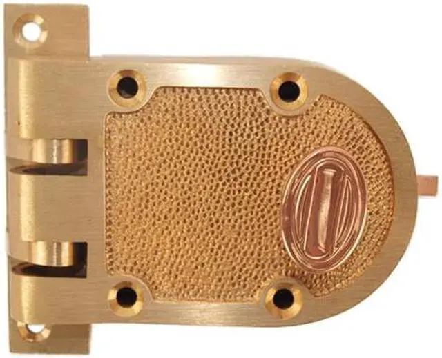 Main image of Wilson 6261 Solid Bronze Jimmy Proof Deadlock Deadbolt Single Cylinder Lock With Shutter Guard And Flat Strike