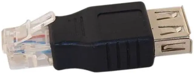 Alt view image 6 of 7 - Sonitek SN-U205 AF-RJ11 6P4C USB "A" Female To RJ11 6P4C Ethernet Network Converter Adapter Phone Cable Coupler