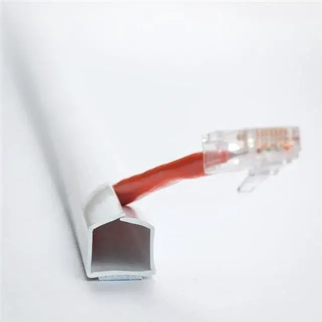 Alt view image 2 of 3 - Wire Hider Premiere Raceway WireHider 4 Pieces FWH-11421 Beige 1/2" x 48" Base Molding Self Adhesive