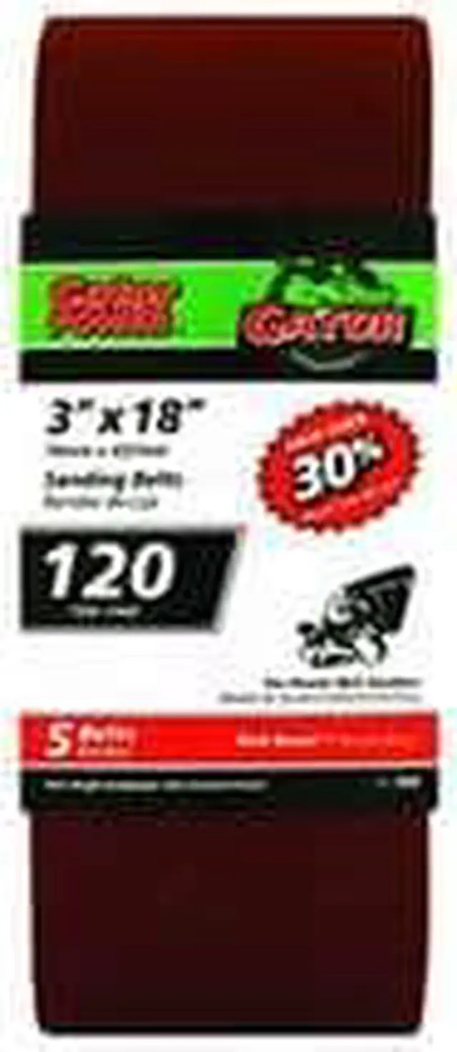 Alt view image 3 of 4 - Ali Industries 7030 3X18 120-Grit Aluminum Oxide Belt 5-Pack Aluminum Oxide - Pa