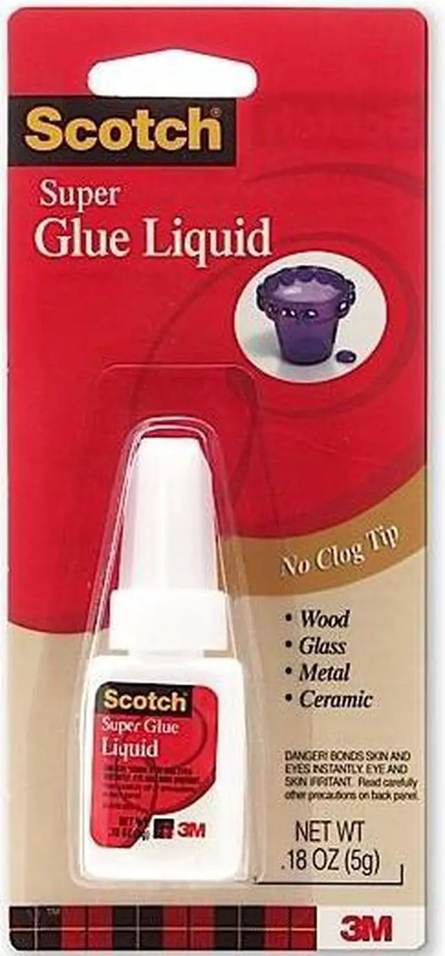 Alt view image 4 of 11 - Scotch Super Glue Liquid .18oz AD110 Pack Of 12