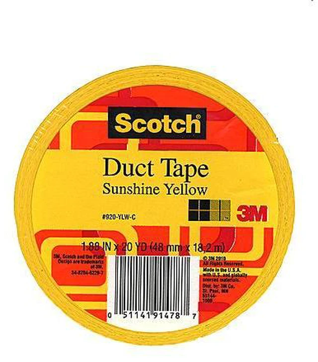 Main image of Colored Duct Tape sunshine yellow 1.88 in. x 20 yd. roll