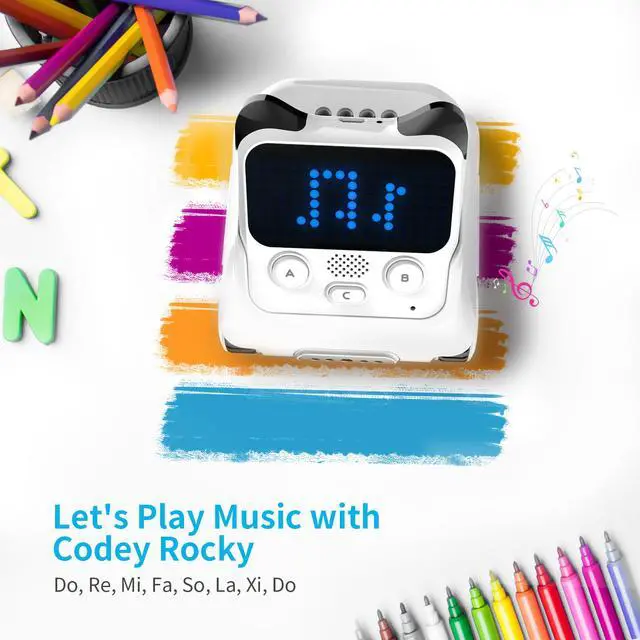 Alt view image 5 of 11 - Makeblock Codey Rocky Robot, STEM Education, Entry-level Coding Toys for 6yrs+ Kid, mBlock 5 Available for Windows and MacOS , Compatible with Lego, Family Choice Awards 2018