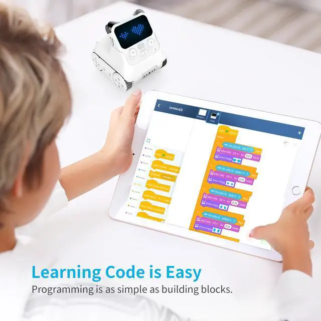 Alt view image 8 of 11 - Makeblock Codey Rocky Robot, STEM Education, Entry-level Coding Toys for 6yrs+ Kid, mBlock 5 Available for Windows and MacOS , Compatible with Lego, Family Choice Awards 2018