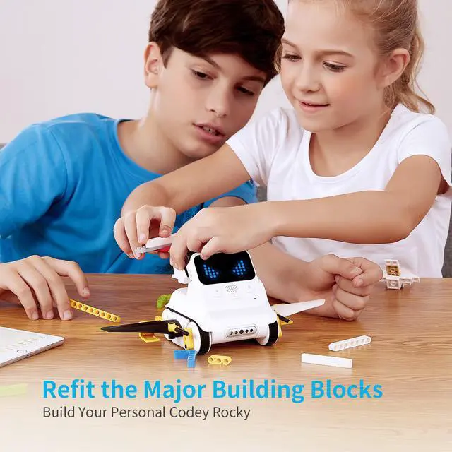 Alt view image 4 of 11 - Makeblock Codey Rocky Robot, STEM Education, Entry-level Coding Toys for 6yrs+ Kid, mBlock 5 Available for Windows and MacOS , Compatible with Lego, Family Choice Awards 2018