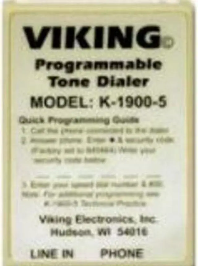 Alt view image 3 of 13 - Viking Electronics - K-1900-5 - Viking Electronics K-1900-5 Touch Tone Dialer - 2.1 Width x 1 Depth x 2.9 Height