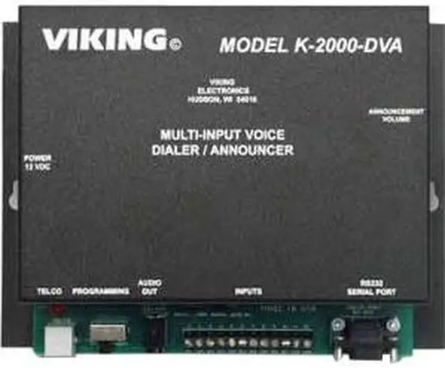 Alt view image 3 of 14 - Viking Electronics - K-202-DVA - Viking Electronics K-202-DVA Alarm Voice/Pager Dialer