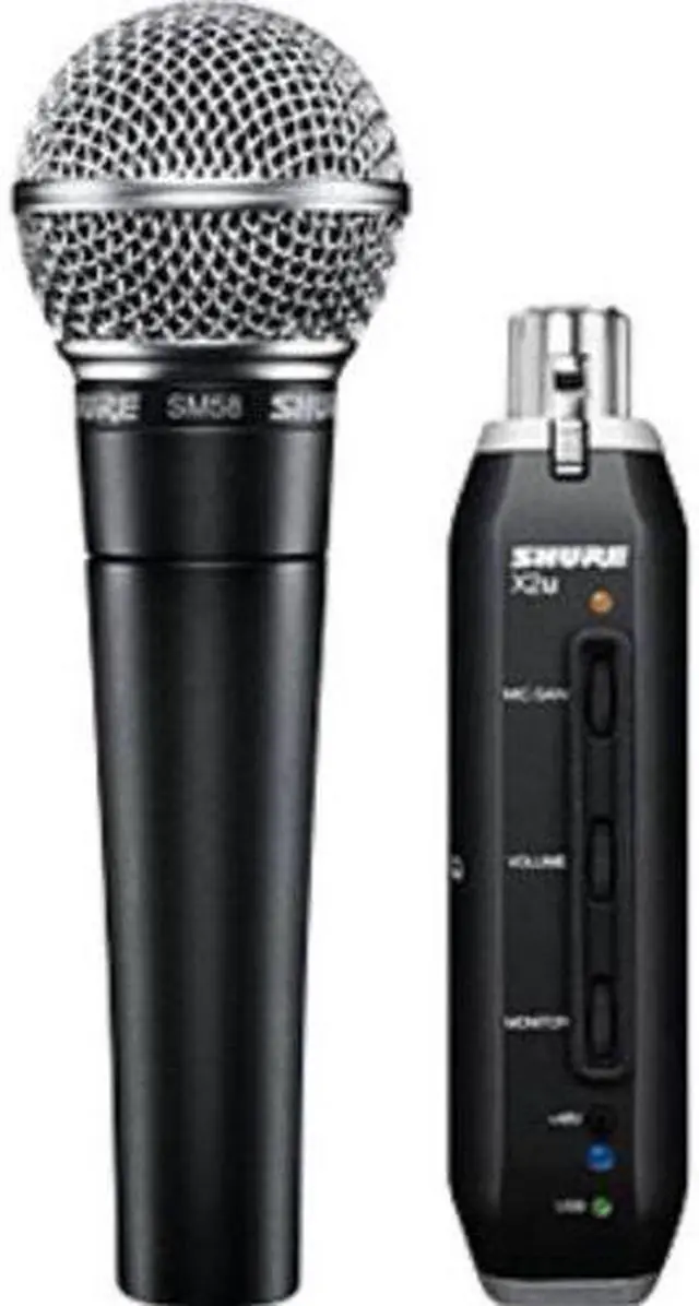 Alt view image 2 of 8 - Shure SM58-X2u Dynamic Vocal Mic w/ XLR-to-USB Interface PC MAC NEW FREE SHIP