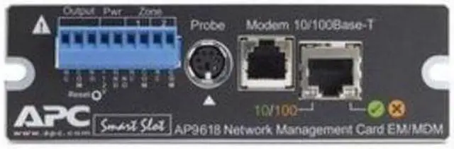 Main image of AMERICAN POWER CONVERSION (APC) APC-AP9618 APC UPS NETWK MANAGEMENT CARD W/ ENVIR