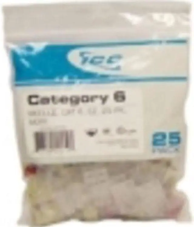 Alt view image 3 of 4 - ICC - IC107L6CWH - Module, CAT 6, EZ, 25 PK, White