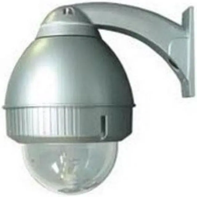 Alt view image 2 of 3 - OUTDOOR DOME HSG.,SILVER,FOR UNITIZED PTZ CAMERAS,WALL MNT.