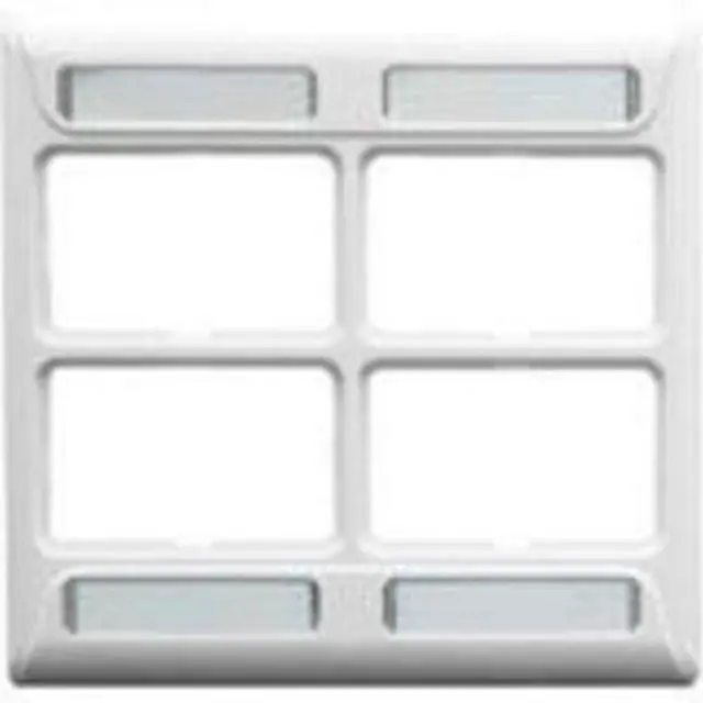 Alt view image 4 of 6 - ICC IC108FD4WH FACEPLATE, ELITE, 2-GANG, 4-PORT, WHITE