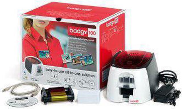 Alt view image 3 of 12 - Badgy Carrying Case Portable Printer - Black Red