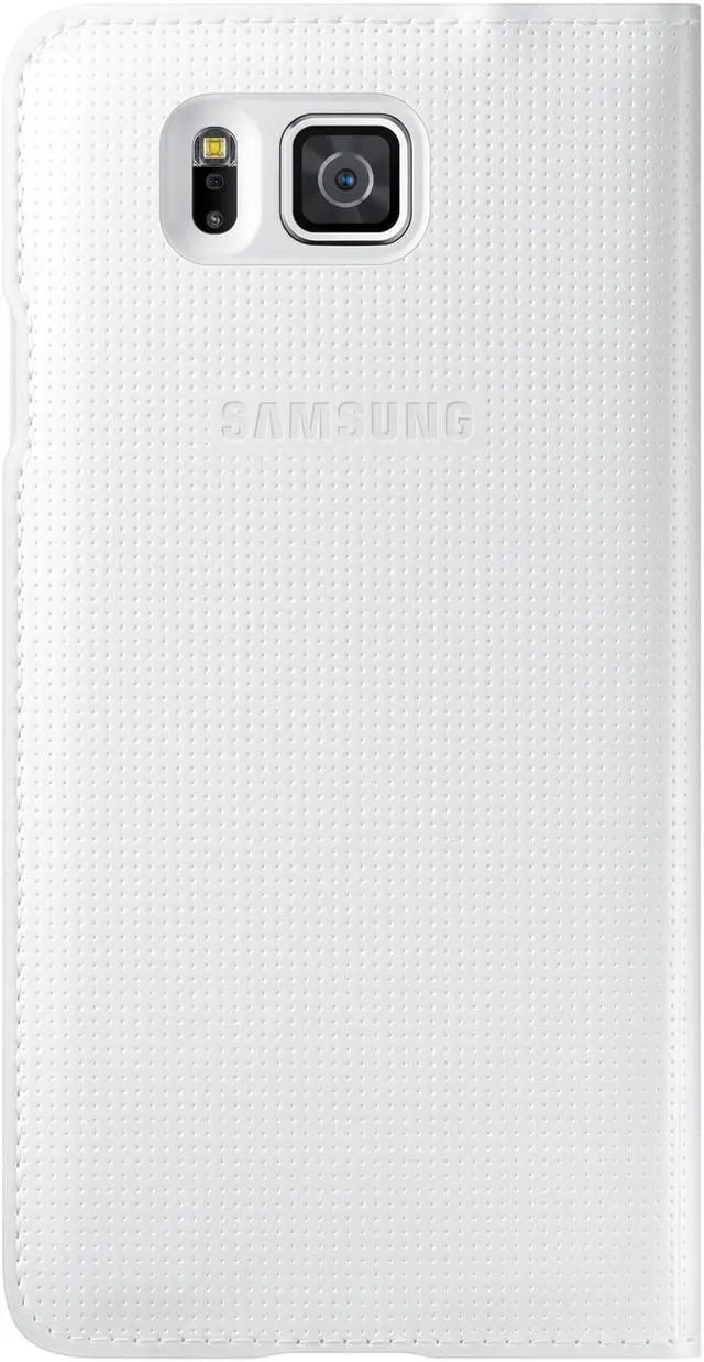 Alt view image 5 of 9 - Original Samsung S-View Cover Case for Galaxy Alpha G850 - Frost White