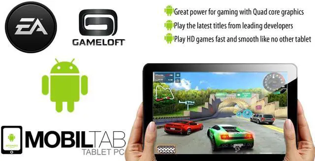 Alt view image 3 of 10 - Mobiltab Inc Android Tablet 10.1" Mobiltab Sleek Quad core 1.6GHZ 16GB HD IPS 1280*800 Dual Camera