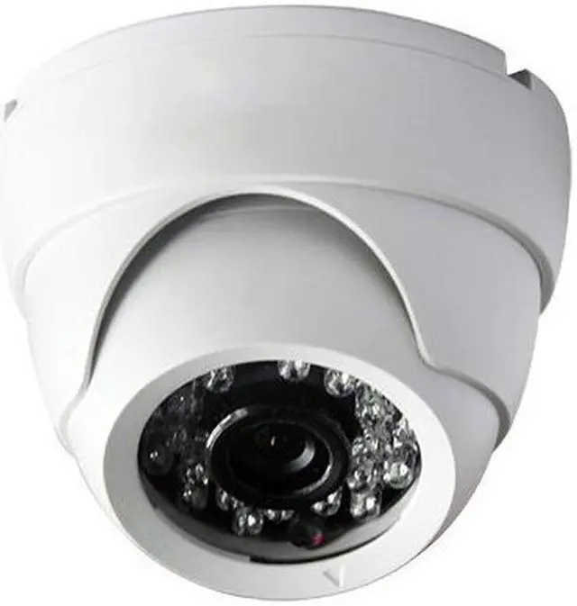 Main image of 2 megapixel high definition AHD security IR dome camera, 3.6mm lens, white