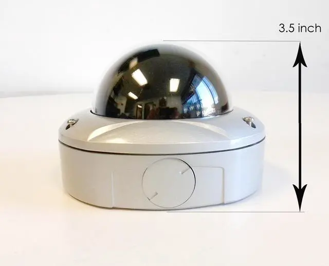 Alt view image 2 of 7 - Vandal-proof outdoor dome case, 3 axis, conduit knock-out, IP65
