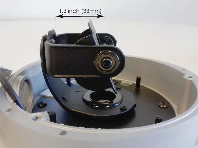 Alt view image 5 of 7 - Vandal-proof outdoor dome case, 3 axis, conduit knock-out, IP65