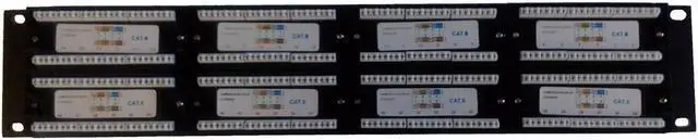 Alt view image 2 of 7 - Patch panel CAT6 UTP 48 port 5-pack 2U 110 IDC T568A & B 22~24AWG unshielded