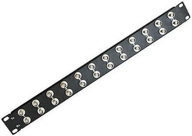 Main image of Patch panel 24 port BNC 5-pack 19 inch 75 ohm female to female 1U PP-BNC/24