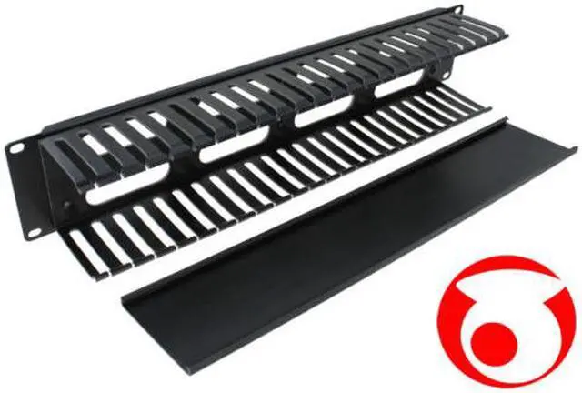 Alt view image 2 of 2 - Front Cable Management Hanger Wiring Duct Panel 2 Units 9/16 inch Wiring