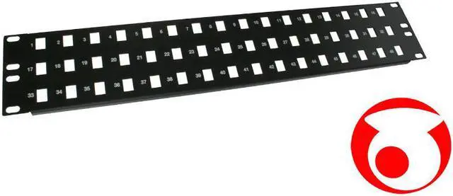 Main image of Fiber optic 2U blank SC simplex 48 port patch panel