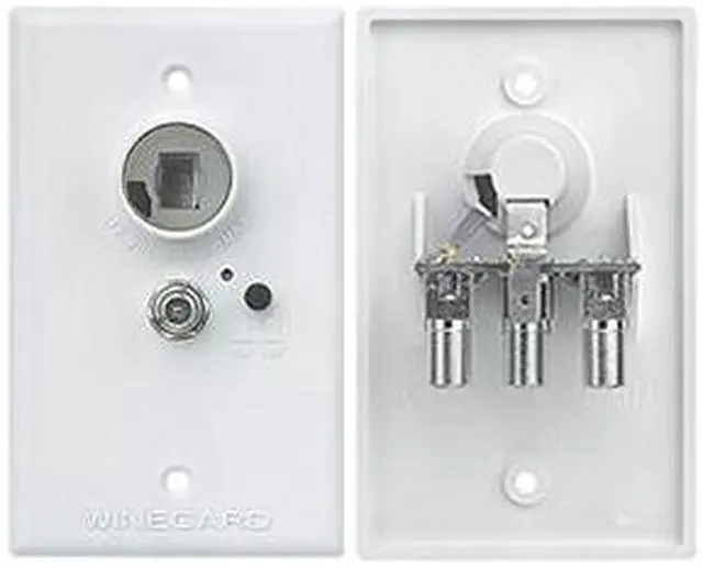 Alt view image 2 of 6 - RV Motorhome Trailer 12 Volt DC Power Receptacle With PolyFuse In Flush Mounted Wall Plate, White