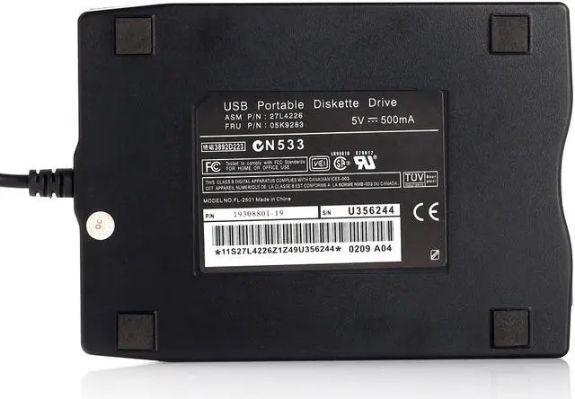 Alt view image 4 of 5 - ETopSell 1.44Mb 3.5" USB External Portable Floppy Disk Drive Diskette FDD for Laptop PC