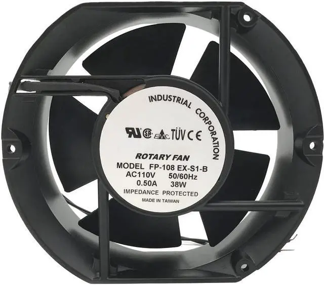 Alt view image 2 of 7 - FP-108EX-S1-B 17CM 17215051MM 110/120V Double Ball Bearing Axial Fan
