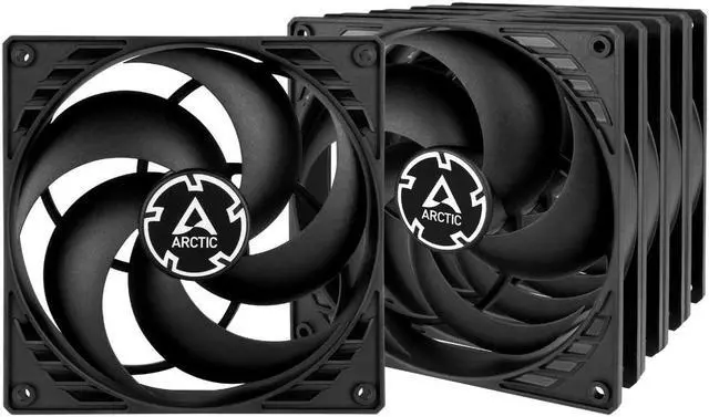 Main image of ARCTIC P14 (5 Pack) - PC Fans, 140mm Case Fan, Pressure-optimised, Quiet Motor, Computer, Fan Speed: 1700 RPM - Black