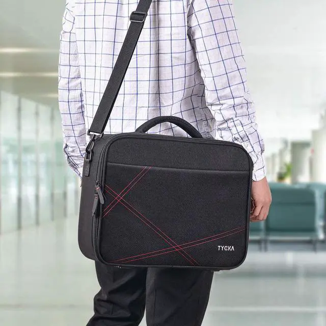 Alt view image 6 of 6 - Projector Case, Projector Travel Carrying Bag Internal Dimension 14.5"x10.6"x3.9" with Adjustable Shoulder Strap & Compartment Dividers for for Acer, Epson, Benq, LG, Sony (Large)