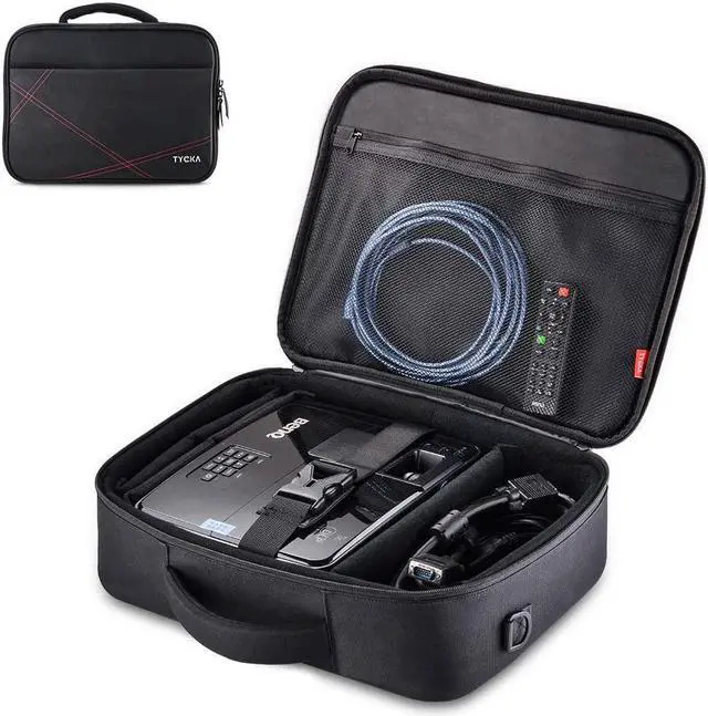 Main image of Projector Case, Projector Travel Carrying Bag Internal Dimension 14.5"x10.6"x3.9" with Adjustable Shoulder Strap & Compartment Dividers for for Acer, Epson, Benq, LG, Sony (Large)