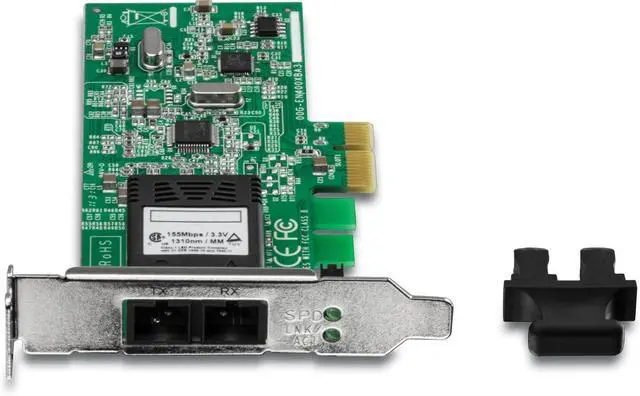 Alt view image 5 of 6 - TRENDnet Low Profile 100Base SC Fiber PCIe Adapter, Supports Fiber Connections up to 2 km (1.2 Miles), TE100-ECFXL